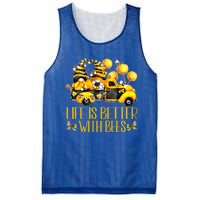 Life Is Better With Bees For Beekeeper Honey Bee Gnome Cute Gift Mesh Reversible Basketball Jersey Tank