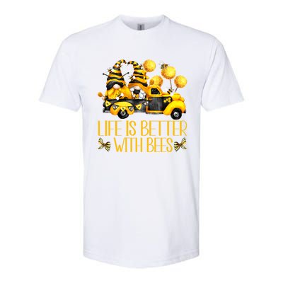 Life Is Better With Bees For Beekeeper Honey Bee Gnome Cute Gift Softstyle CVC T-Shirt