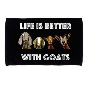 Life Is Better With Goats Goat Lover Microfiber Hand Towel