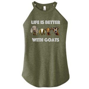 Life Is Better With Goats Goat Lover Women's Perfect Tri Rocker Tank