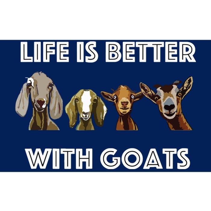 Life Is Better With Goats Goat Lover Bumper Sticker