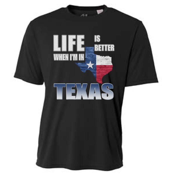 Life Is Better When IM In Texas Cooling Performance Crew T-Shirt