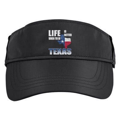 Life Is Better When IM In Texas Adult Drive Performance Visor
