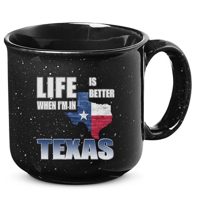 Life Is Better When IM In Texas 15oz Campfire Ceramic Mug