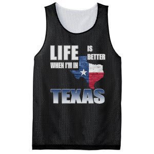 Life Is Better When IM In Texas Mesh Reversible Basketball Jersey Tank