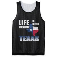 Life Is Better When IM In Texas Mesh Reversible Basketball Jersey Tank