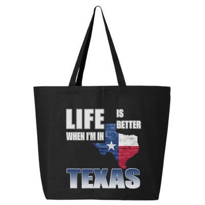 Life Is Better When IM In Texas 25L Jumbo Tote