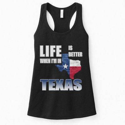 Life Is Better When IM In Texas Womens Tank Top