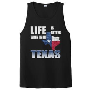 Life Is Better When IM In Texas PosiCharge Competitor Tank