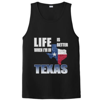 Life Is Better When IM In Texas PosiCharge Competitor Tank