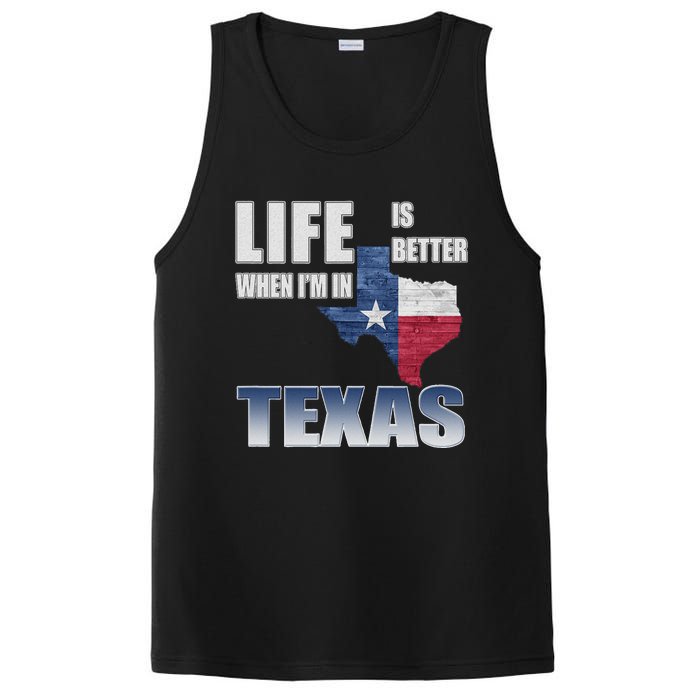 Life Is Better When IM In Texas PosiCharge Competitor Tank