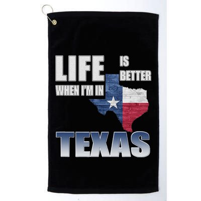 Life Is Better When IM In Texas Golf Towel