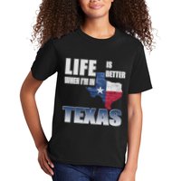 Life Is Better When IM In Texas Kids T-Shirt
