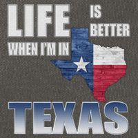 Life Is Better When IM In Texas Cotton Canvas Backpack