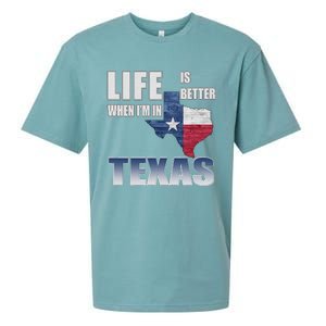 Life Is Better When IM In Texas Sueded Cloud Jersey T-Shirt