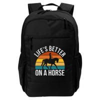 Life Is Better On A Horse Riding Gift Daily Commute Backpack