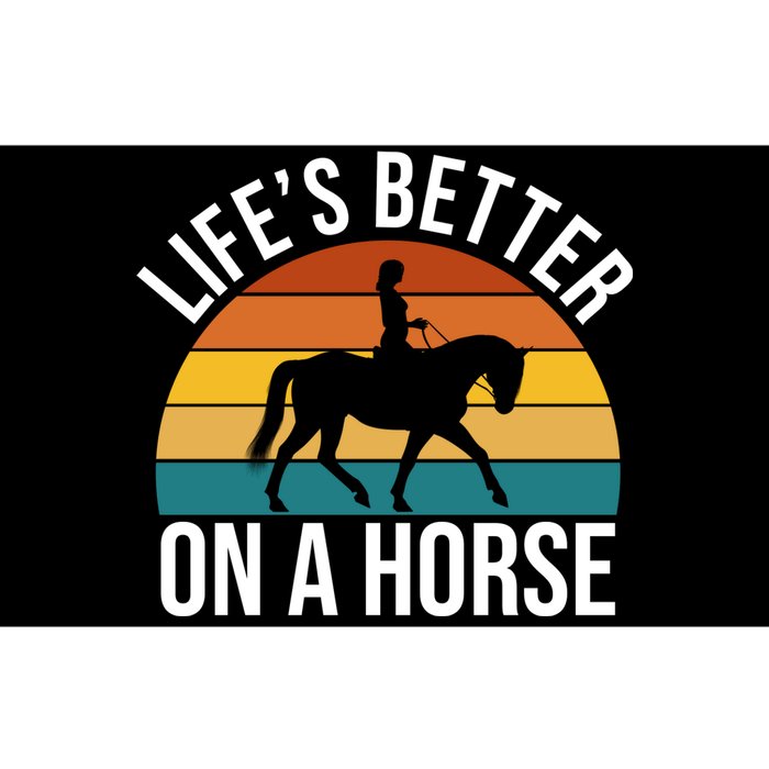 Life Is Better On A Horse Riding Gift Bumper Sticker