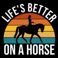 Life Is Better On A Horse Riding Gift Premium T-Shirt