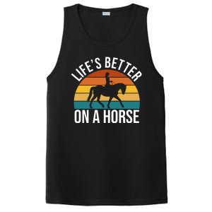 Life Is Better On A Horse Riding Gift PosiCharge Competitor Tank