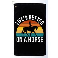 Life Is Better On A Horse Riding Gift Golf Towel