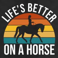 Life Is Better On A Horse Riding Gift Golf Towel