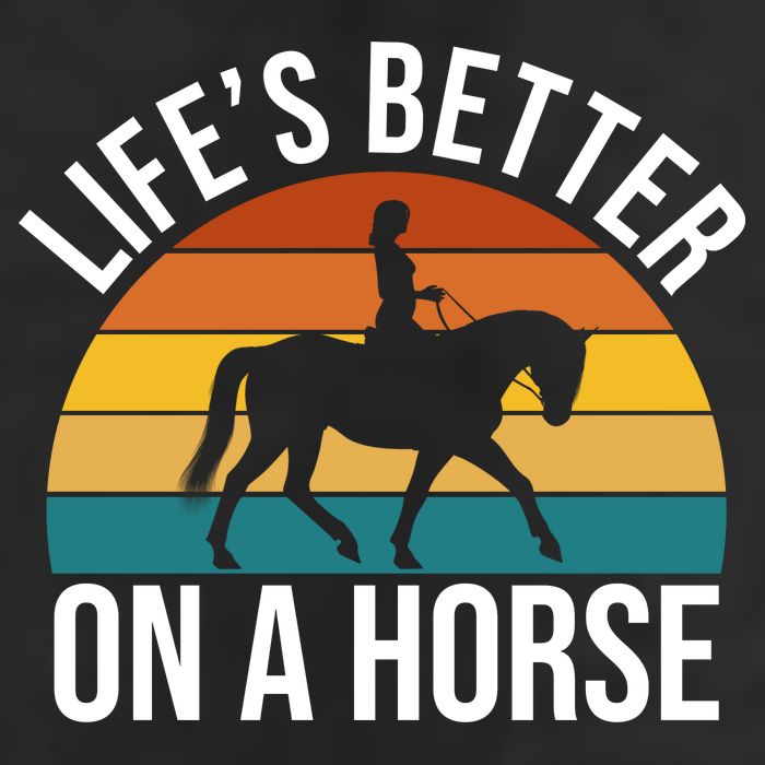 Life Is Better On A Horse Riding Gift Golf Towel