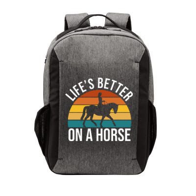 Life Is Better On A Horse Riding Gift Vector Backpack