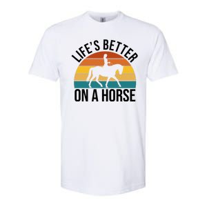 Life Is Better On A Horse Riding Gift Softstyle® CVC T-Shirt