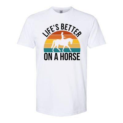 Life Is Better On A Horse Riding Gift Softstyle® CVC T-Shirt