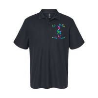 Life Is Better With Music Notes N Girl Women Musician Softstyle Adult Sport Polo