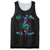 Life Is Better With Music Notes N Girl Women Musician Mesh Reversible Basketball Jersey Tank