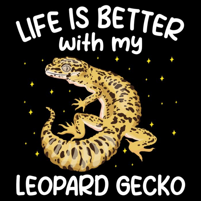 Life Is Better With My Leopard Gecko Funny Drawstring Bag