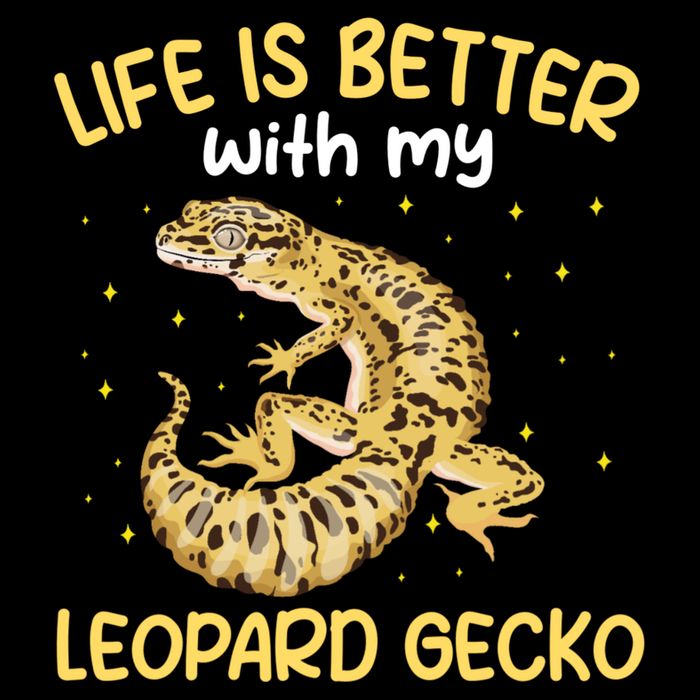Life Is Better With My Leopard Gecko Funny Flat Bill Trucker Hat