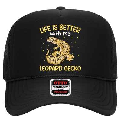 Life Is Better With My Leopard Gecko Funny Trucker Hat