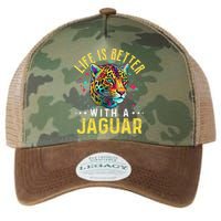 Life Is Better With A JAGUAR Funny JAGUARS Legacy Tie Dye Trucker Hat