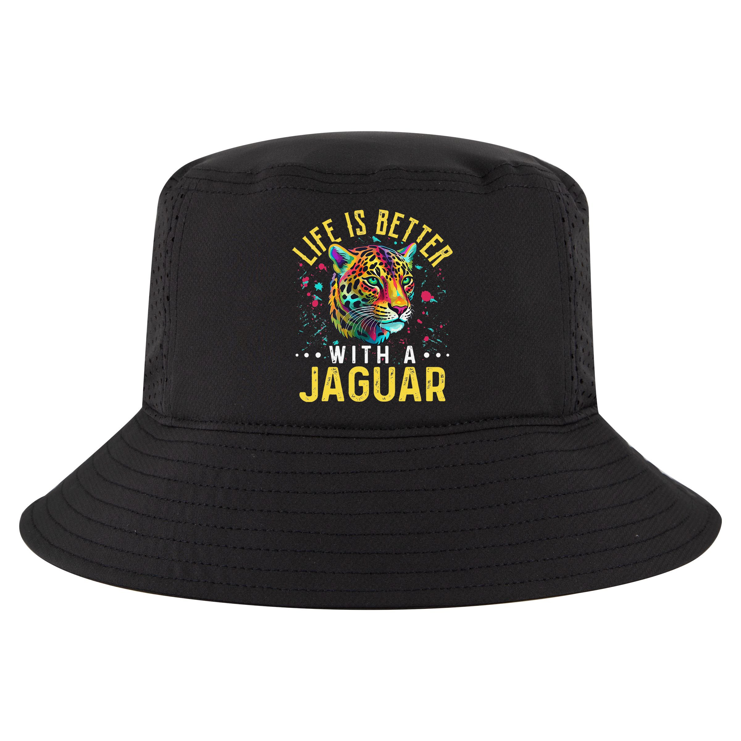 Life Is Better With A JAGUAR Funny JAGUARS Cool Comfort Performance Bucket Hat