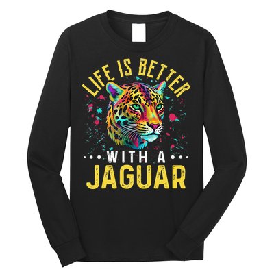 Life Is Better With A JAGUAR Funny JAGUARS Long Sleeve Shirt