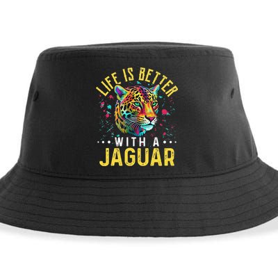 Life Is Better With A JAGUAR Funny JAGUARS Sustainable Bucket Hat