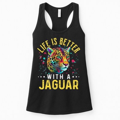 Life Is Better With A JAGUAR Funny JAGUARS Womens Tank Top