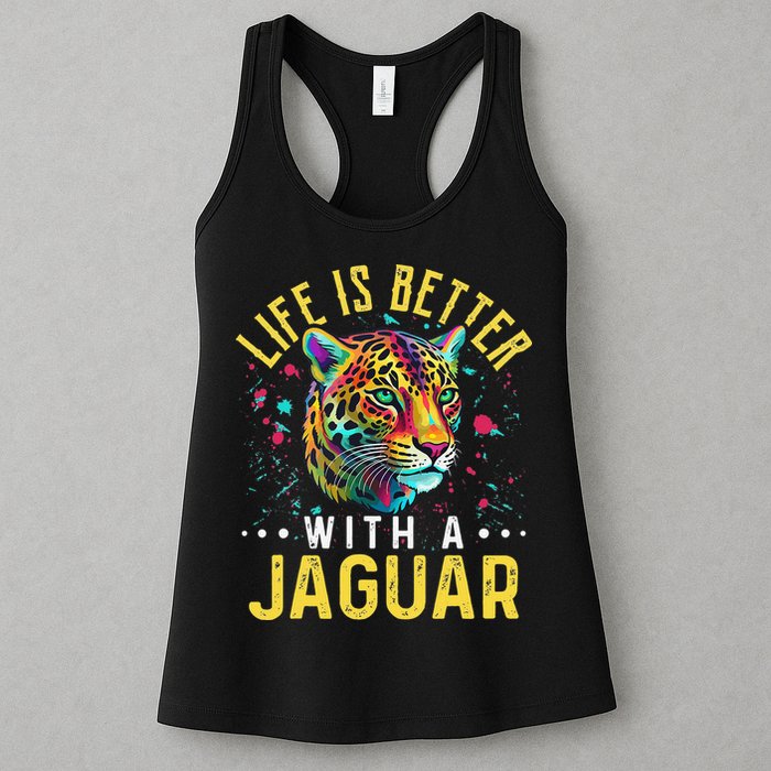 Life Is Better With A JAGUAR Funny JAGUARS Womens Tank Top