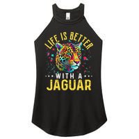 Life Is Better With A JAGUAR Funny JAGUARS Women's Perfect Tri Rocker Tank