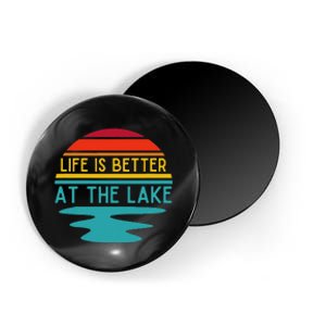 Life Is Better At He Lake Life Bum Lake Lover Pontoon Magnet