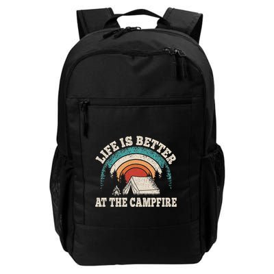 Life Is Better At The Campfire Funny Camping Camper Hiking Backpack