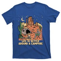 Life Is Better Around A Campfire Campgrounds Camper Camping Funny Gift T-Shirt