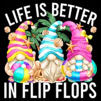 Life Is Better In Flip Flops For Beach Girls Summer Gnomes Hoodie