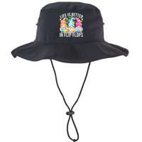 Life Is Better In Flip Flops For Beach Girls Summer Gnomes Bucket Hat