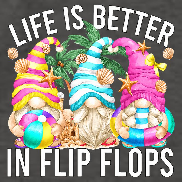 Life Is Better In Flip Flops For Beach Girls Summer Gnomes Vector Backpack