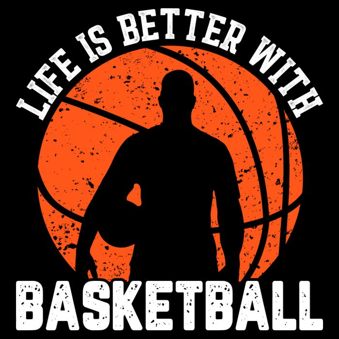Life Is Better With Basketball For Player Bball Button