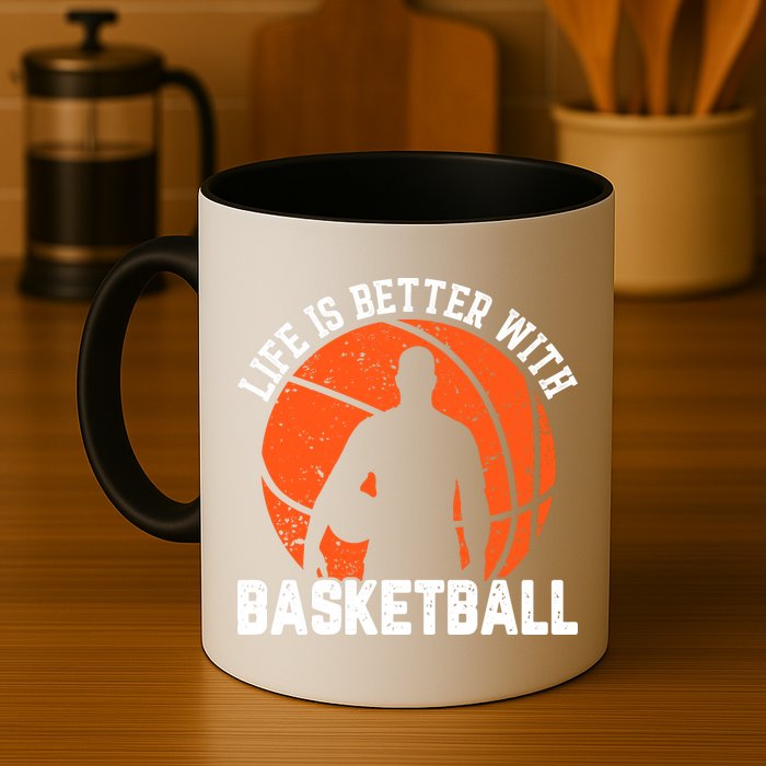 Life Is Better With Basketball For Player Bball Mug