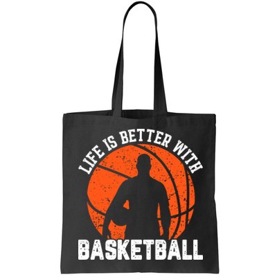 Life Is Better With Basketball For Player Bball Bag